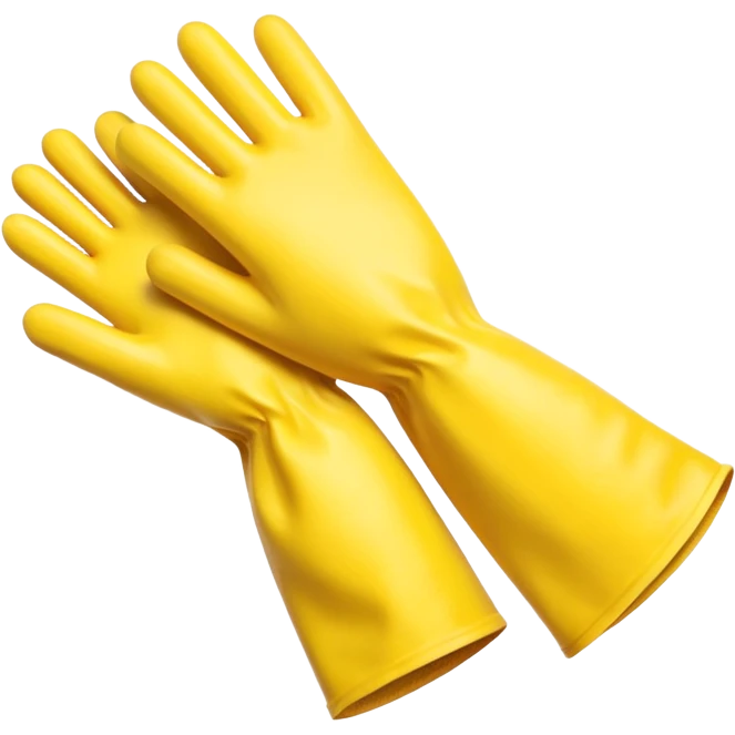 Yellow Rubber gloves emoji