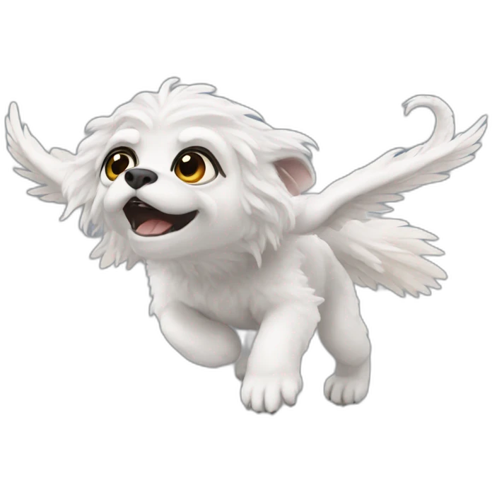 Falkor flying emoji