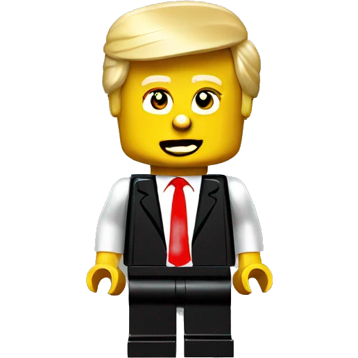 DONALD TRUMP lego full body emoji