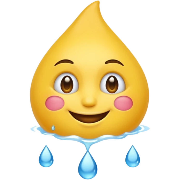 Emoji souriant avec goutte de sueur emoji