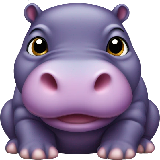 baby purple pygmy hippo  emoji