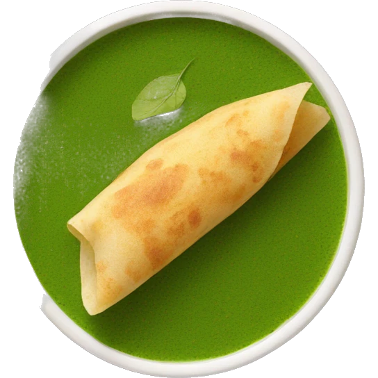 leaf dosa chutney emoji