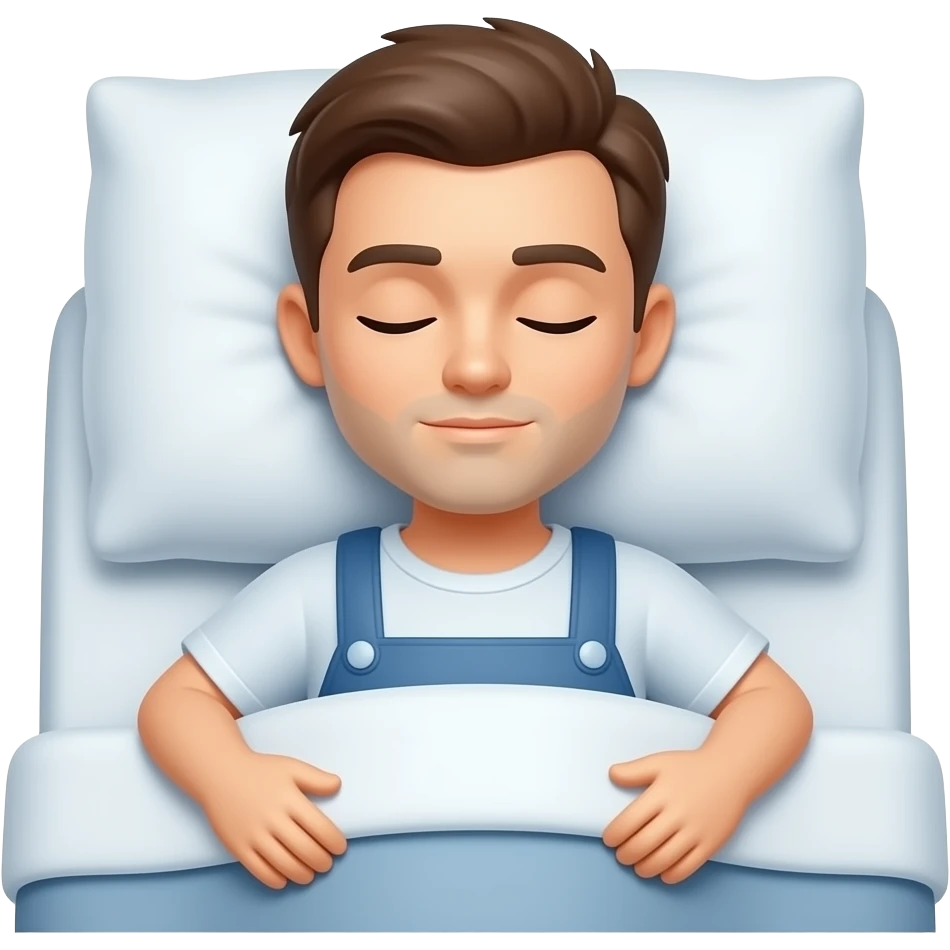 Emoji bed par sote huye photo emoji