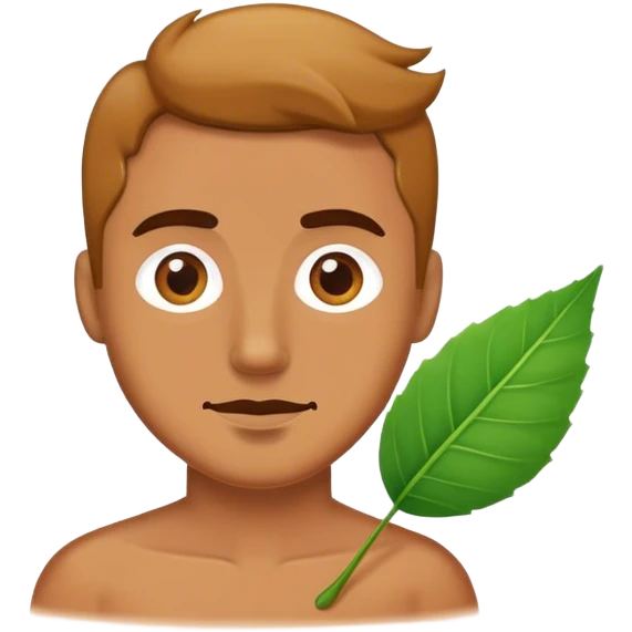man with leaf emoji