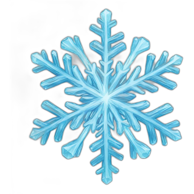 Crystal snowflakes emoji
