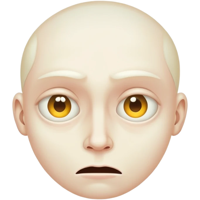 Weird face emoji