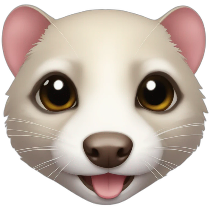 ferret with big star in eyes emoji