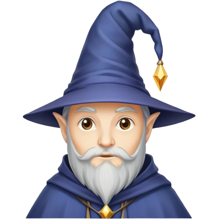 wizard in picture width borders. Logo emoji