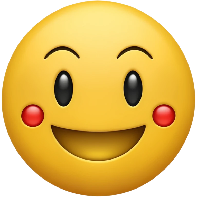 smiling emoji just like in the pacman  emoji