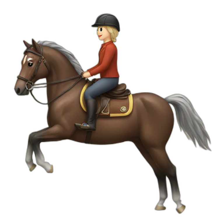 riding horse emoji