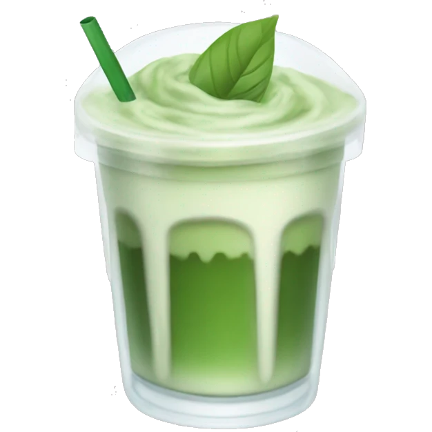 iced matcha latte emoji