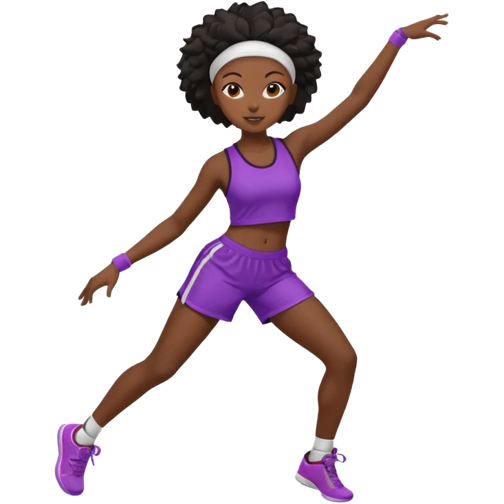 BLACK GIRL DANCING SPORT GEAR emoji