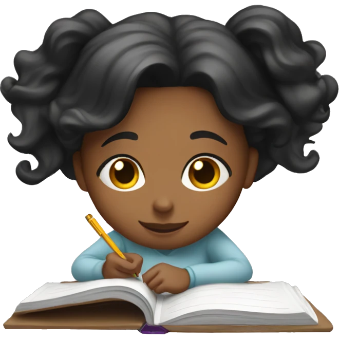 Girl journaling  emoji