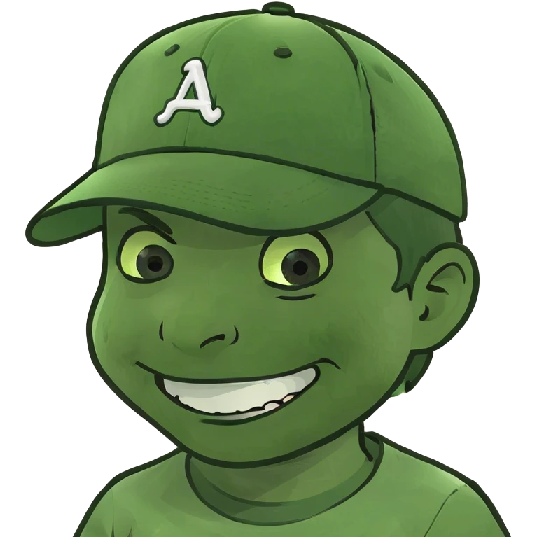 smiling boy in baseball cap emoji