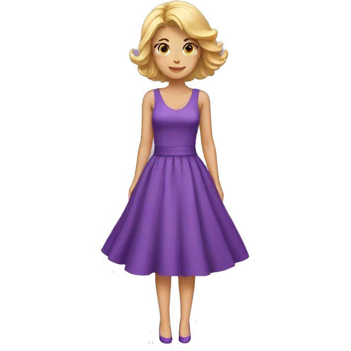 PURPLE DRESS  emoji