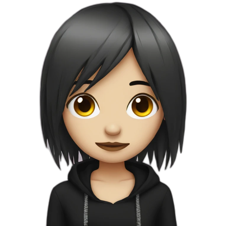 emo girl emoji