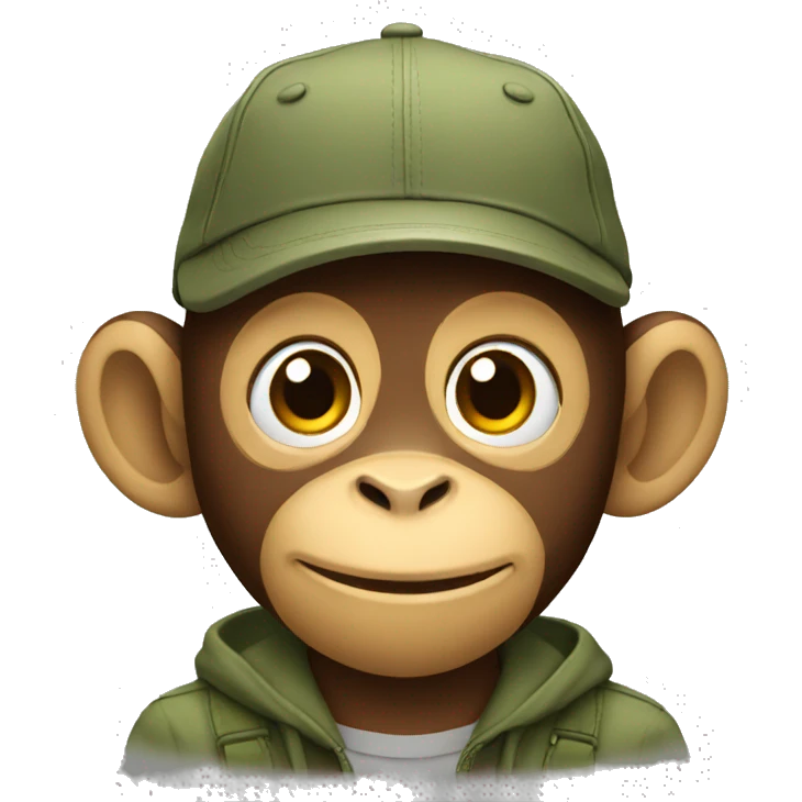 monkey wearing a cap  emoji