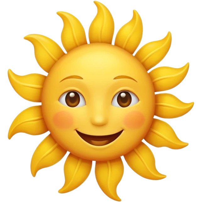 smiling sun emoji emoji