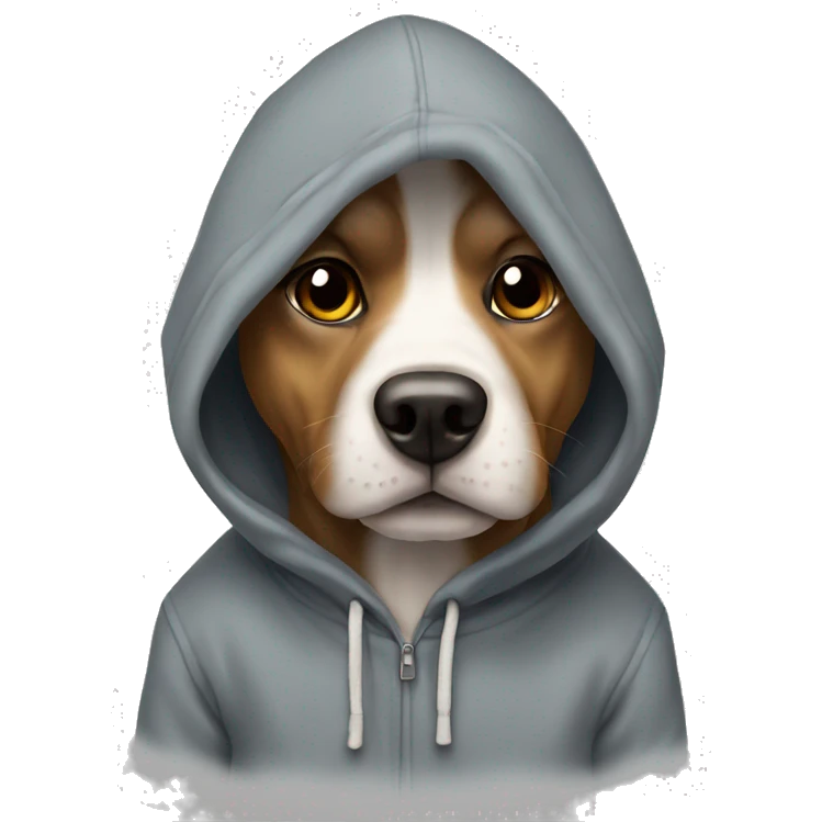 dog with hoodie emoji
