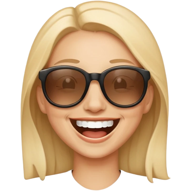 Laughing with sunglasses  emoji