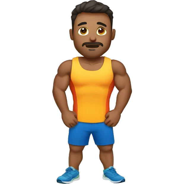 Fitness trigueño emoji