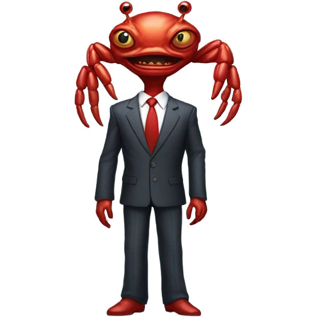 alien red human man crab president emoji