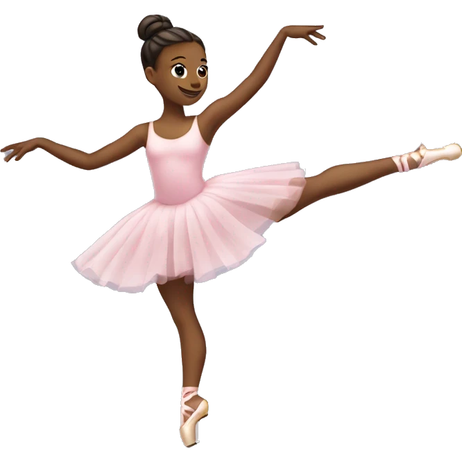 Ballerina skating away emoji