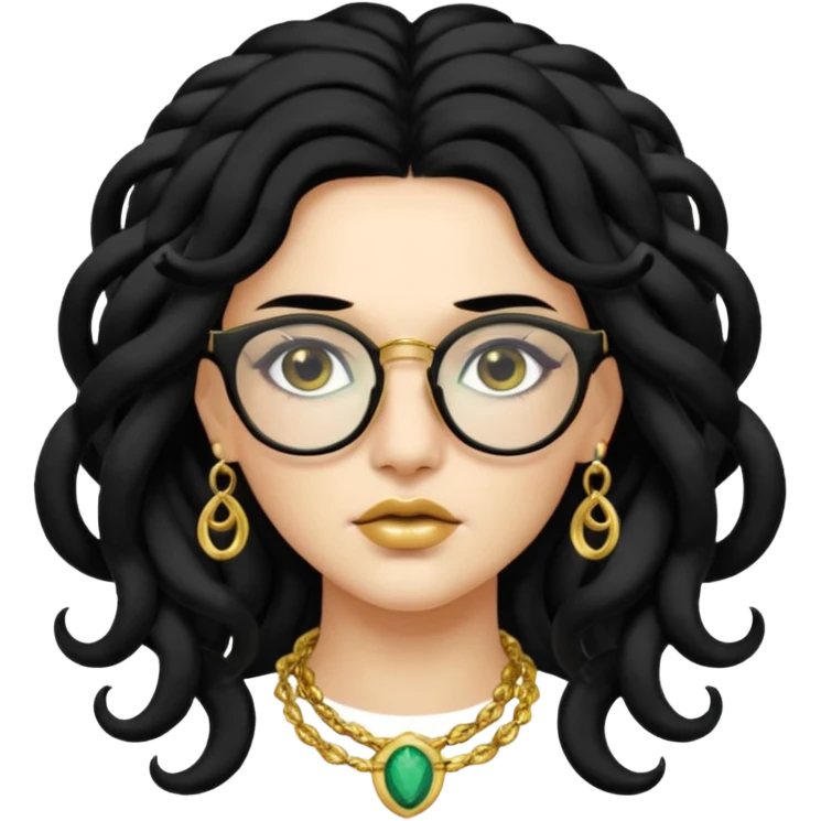 Medusa Versace with glasses  emoji