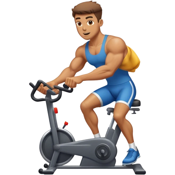 buff guy stationary bike emoji