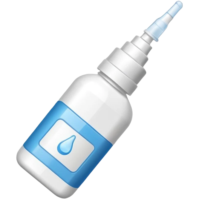 Nasal spray horizontal emoji