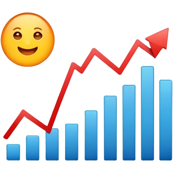 rising graph that indicates a great impact emoji