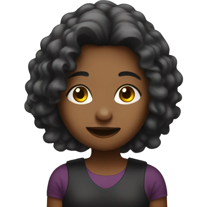 girl doing a concert emoji
