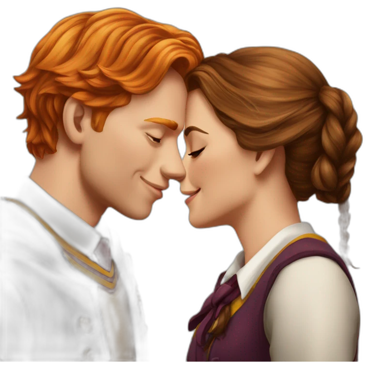 Ronald_weasley_kissed_hermione_grander emoji