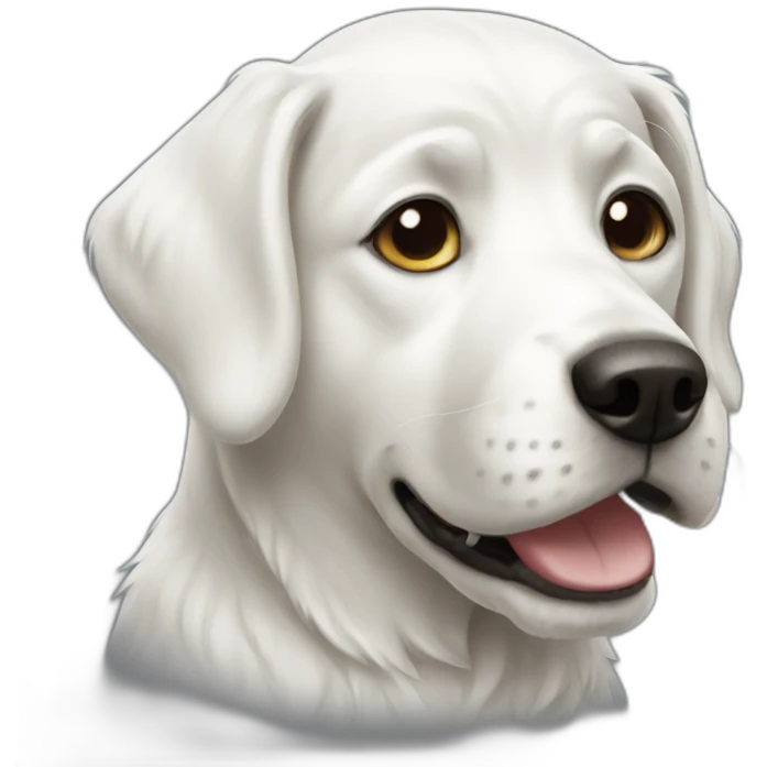 white dog emoji