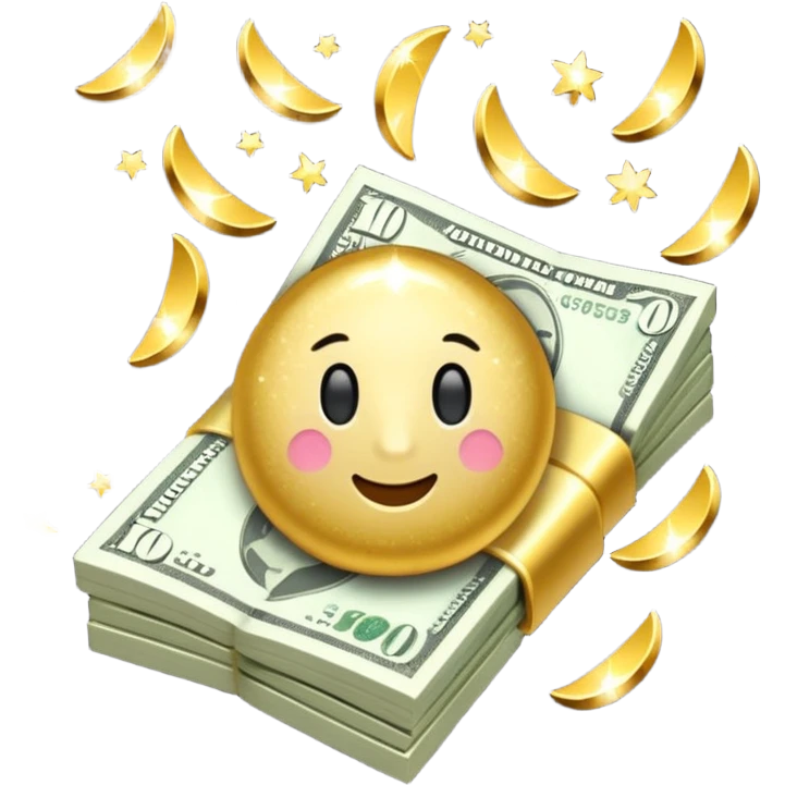 money with sparkles emoji