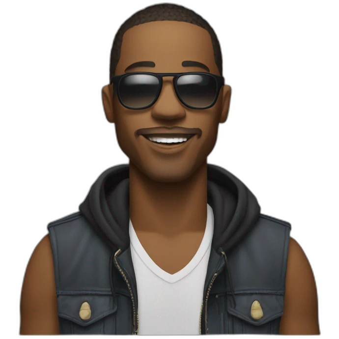 Le rappeur jul qui fait le signe jul emoji