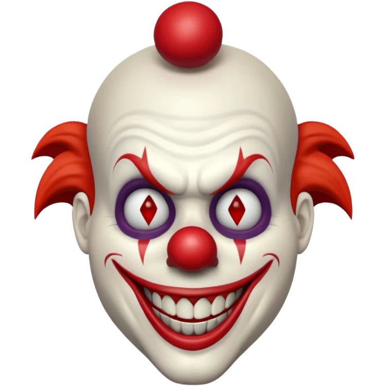 3d Full hd Pixar Style Evil Clown emoji
