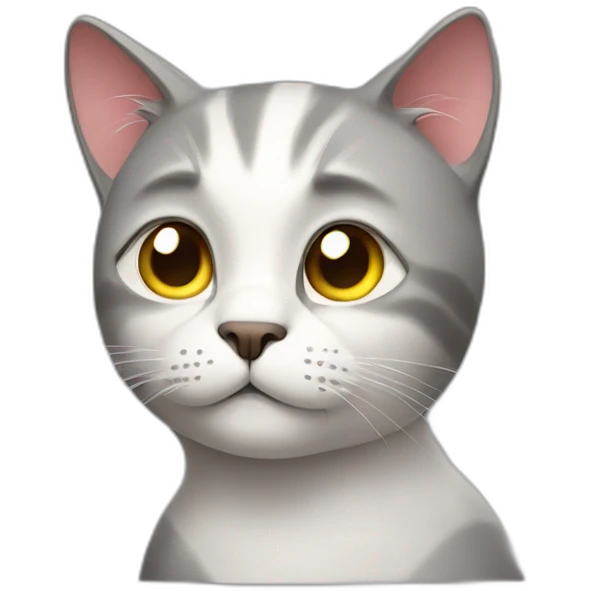 Thinking cat emoji