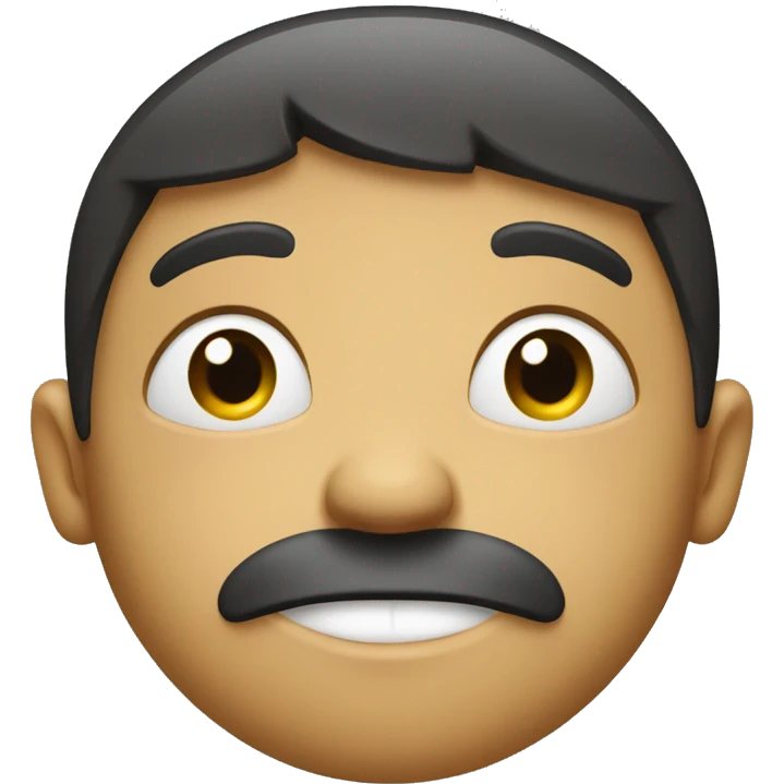 Face with bottom lip frown emoji