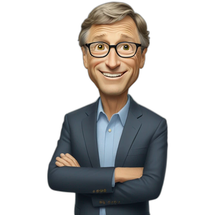 Bill gates waving emoji