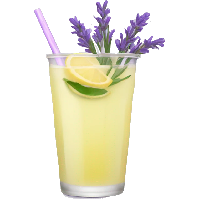 Lavender lemonade emoji
