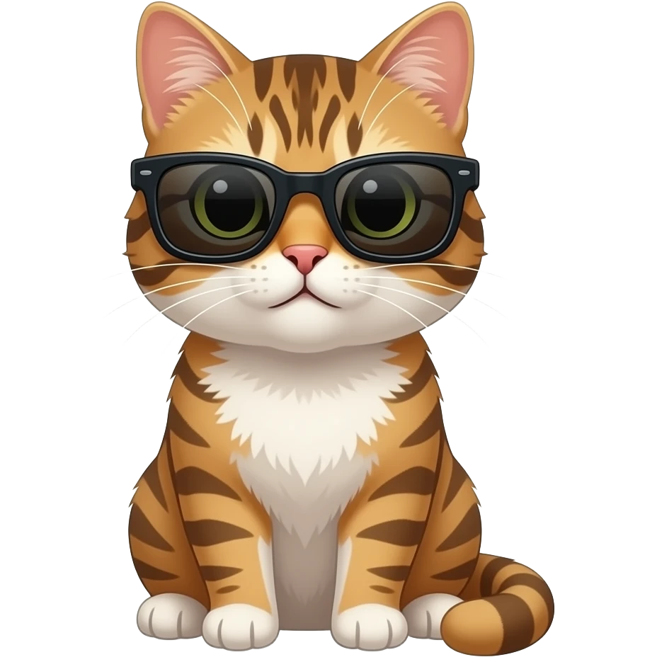 Cat wearing sunglasses emoji