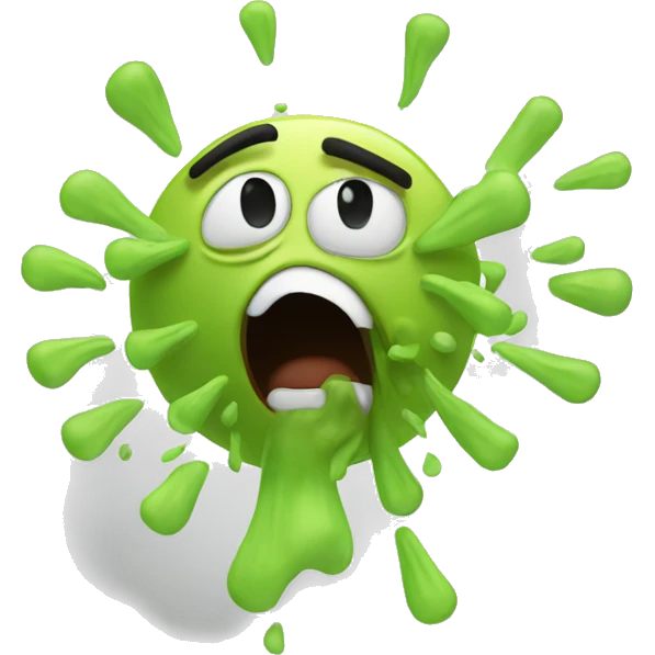 sneezing with boogers emoji