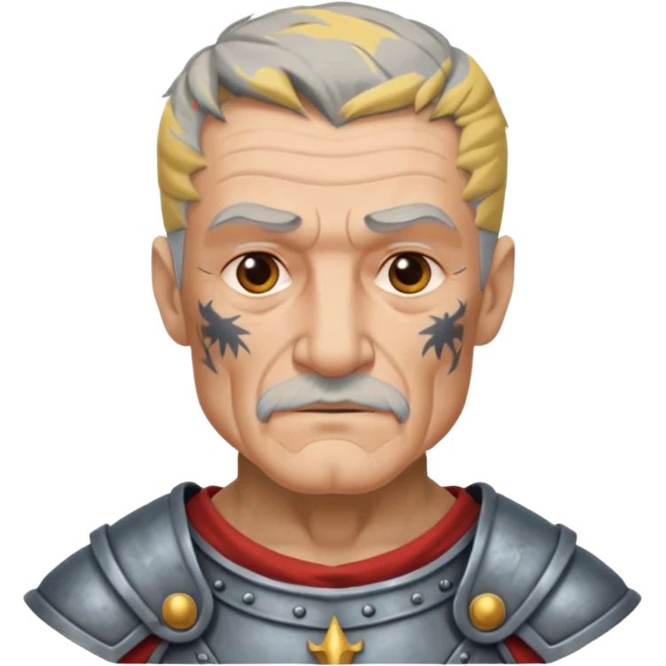 elderly tattooed knight emoji