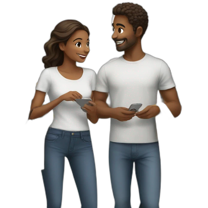 couple shopping together emoji
