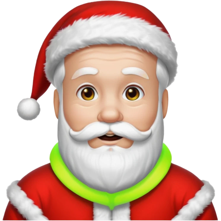 santa at a rave emoji