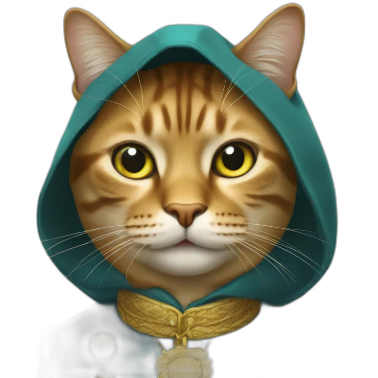 Un chat riche emoji