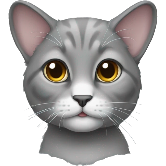 gray lop-eared cat emoji