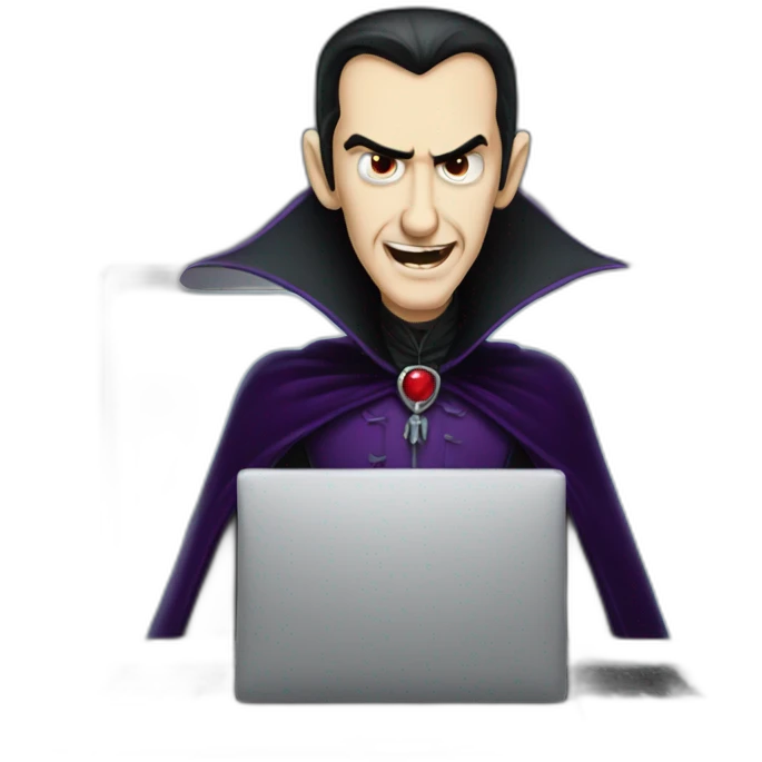 dracula coder laptop emoji