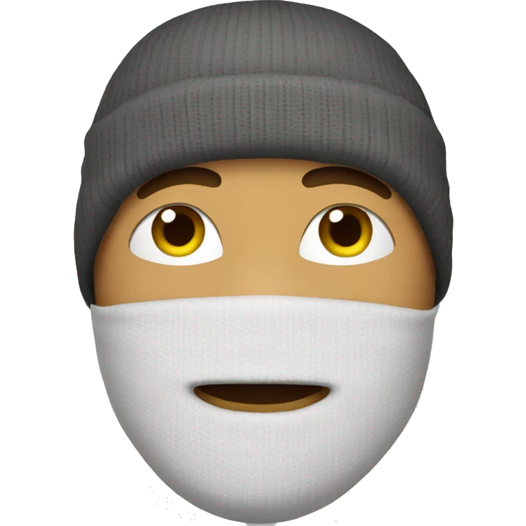 guy wearing ski mask emoji